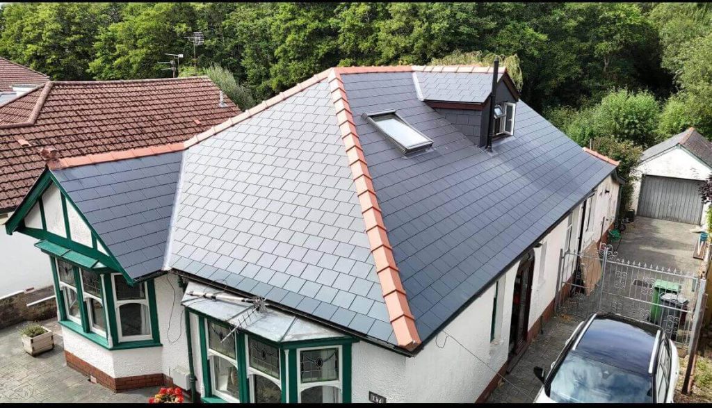 new slate roof replacing