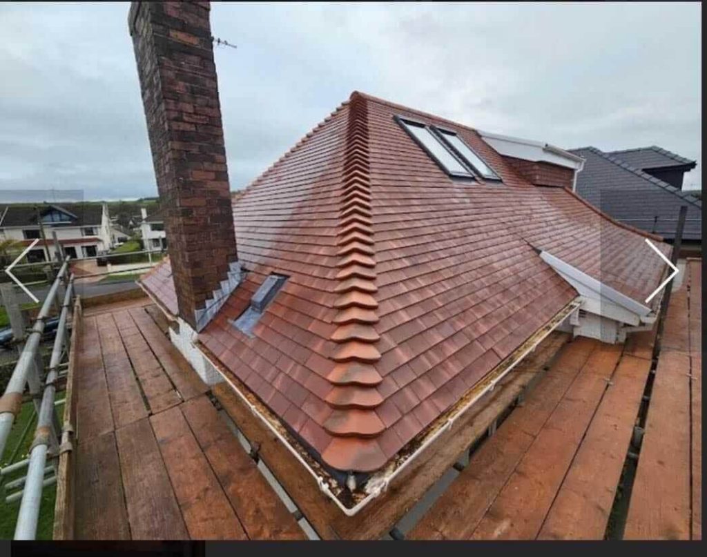 new tile roof replacement