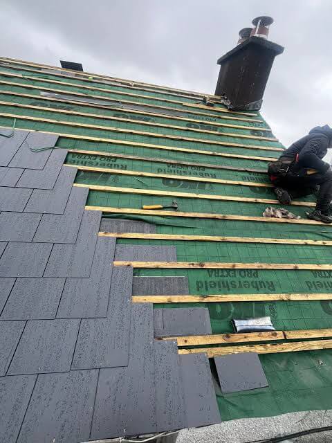 replacing slate tiles