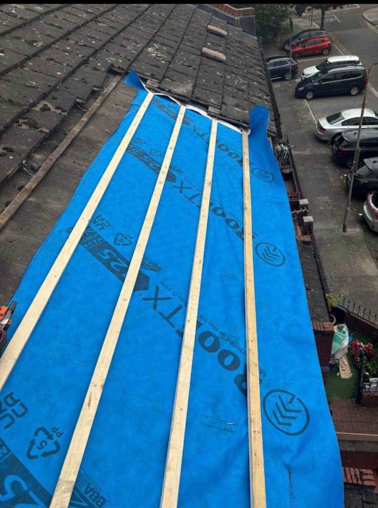 replacing underlay on roof