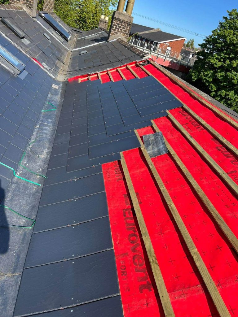 slate roofing repairing