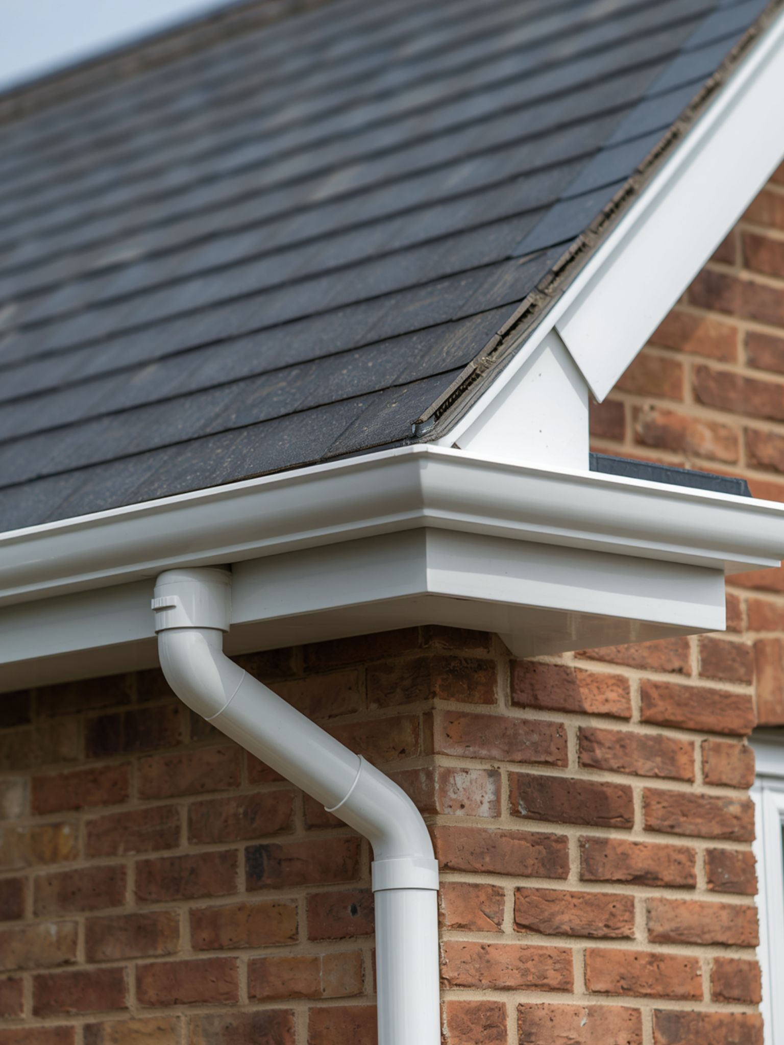 white fascia soffits on a house